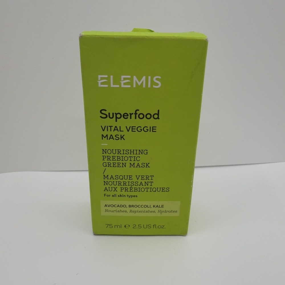 ELEMIS SUPERFOOD VITAL VEGGIE MASK  (NWB/Full Size 2.5oz/75ml/Sealed) AUTHENTIC!